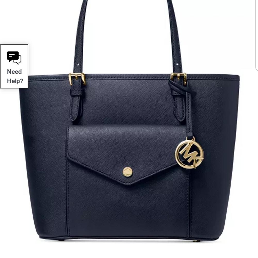 MICHAEL KORS LEATHER TOTE BAG